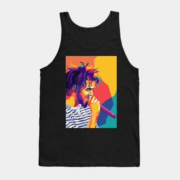 j cole pop art Tank Top by Kuli art